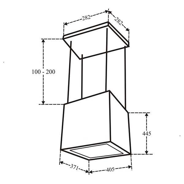 Kích thước hút mùi Canzy CZ 987