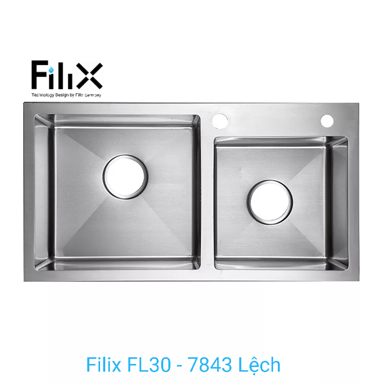 Chậu rửa bát FL30-7843 Lệch