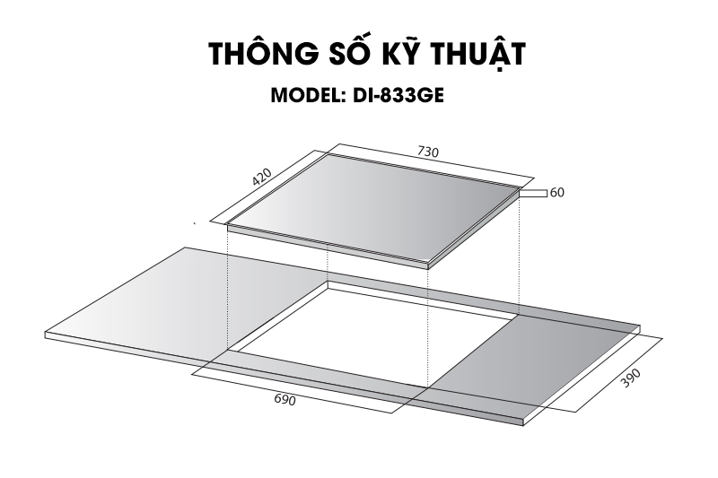 thong so bep tu di 833 ge