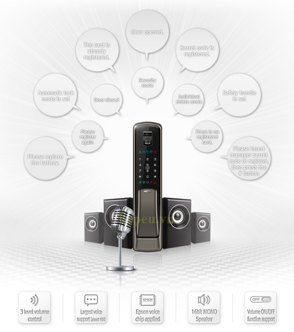 voice guide khoa dien tu hafele EL9500